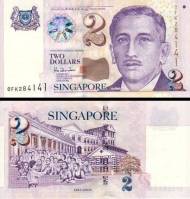 *2 Doláre Singapúr 2000, P45 AU/0 - Kliknutím na obrázok zatvorte -